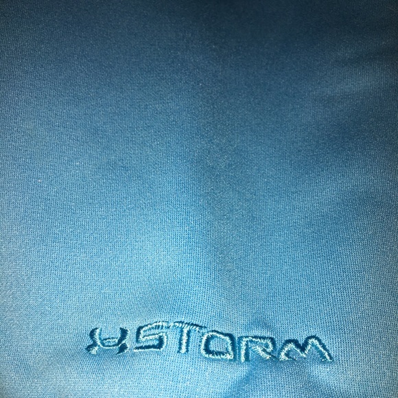 UNDER ARMOUR STORM PRE-LOVED AUTHENTIC WEATHERPROOF BLUE DESIGN HOODIE. - Picture 12 of 12